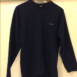 Patagonia fleece sweatshirt womens medium navy