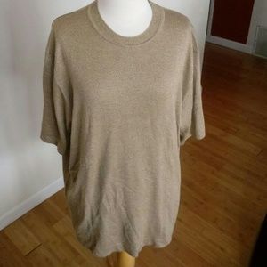 Neiman Marcus short sleeve sweater/blouse