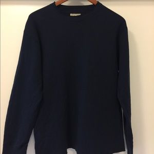 L L Bean mens medium navy blue sweatshirt
