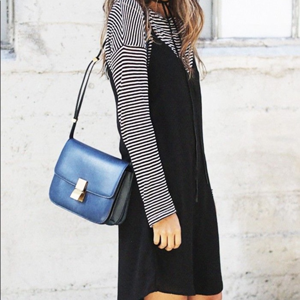 Black dress with under shirt