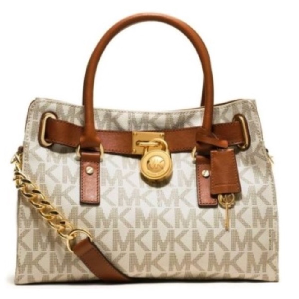 Michael Kors Hamilton MK Logo Satchel Bag