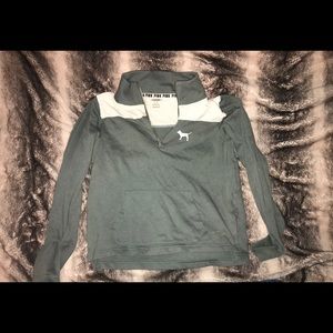 Pink half zip sweatshirt