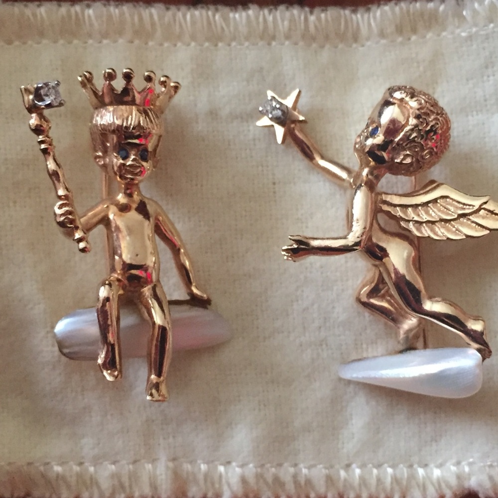 14K Gold Cherubs