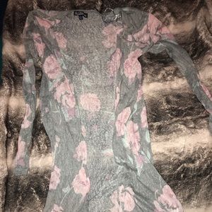 Rose patterned cardigan
