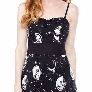 SOURPUSS MOON FACES SWING GOTH DRESS