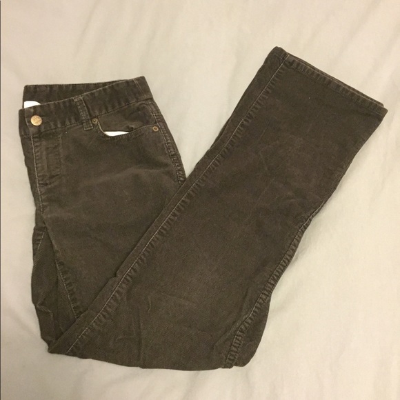 SOLD- J. Crew brown bootcut corduroy pants - Picture 1 of 3