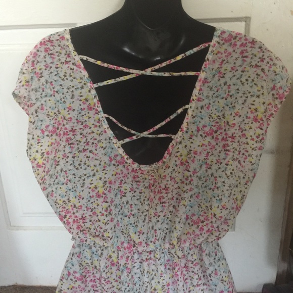 Beautiful Backless Floral Sundress - Picture 5 of 6