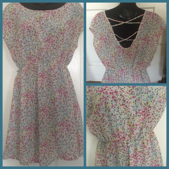 Beautiful Backless Floral Sundress - Picture 4 of 6