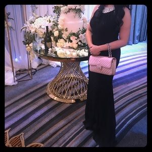 Long black gown- Betsy & Adam