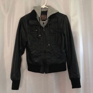 Black foe lather jacket