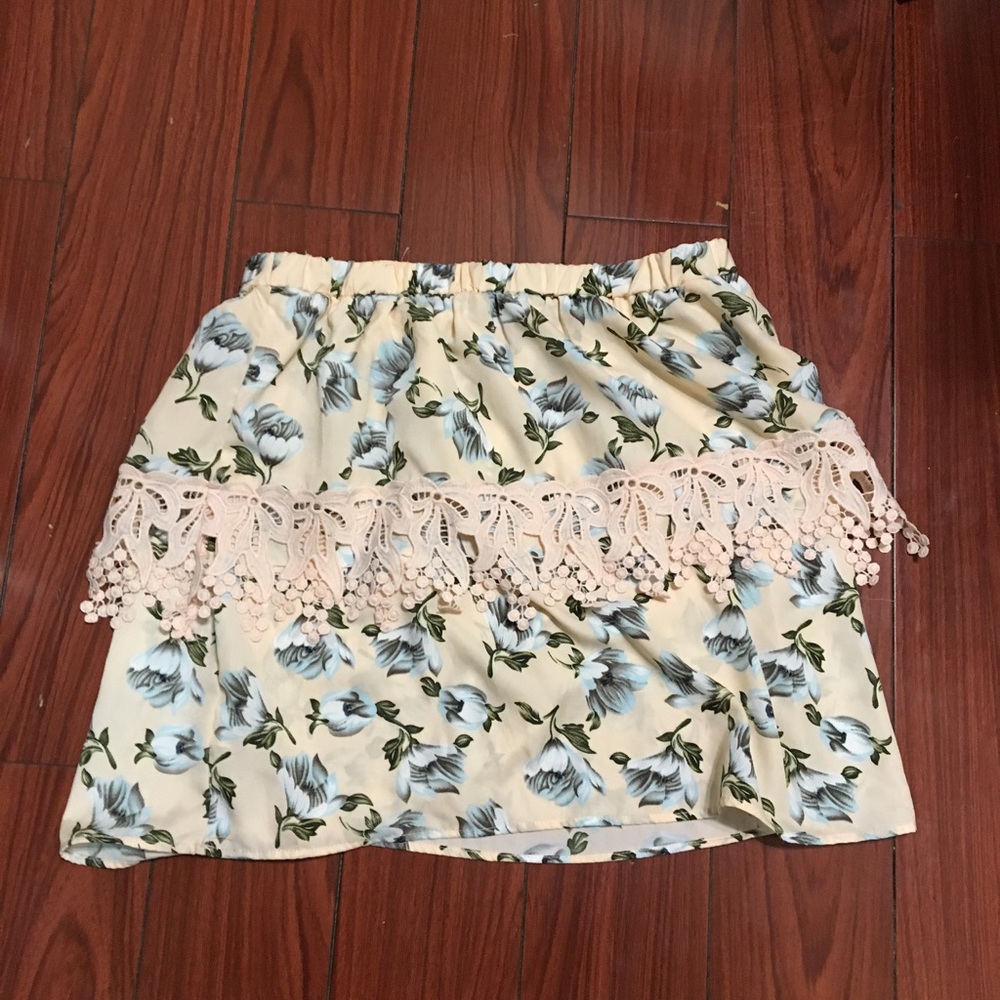 Floral tube top