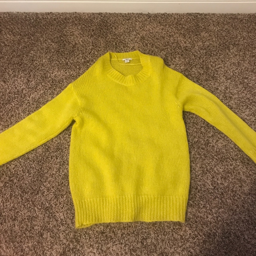 Oversized lime green sweater