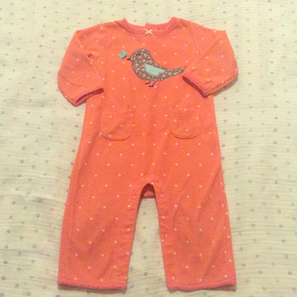 Fleece material long sleeve onesie