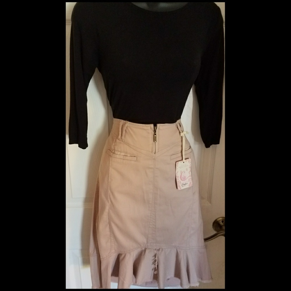 Candies ruffle pencil skirt