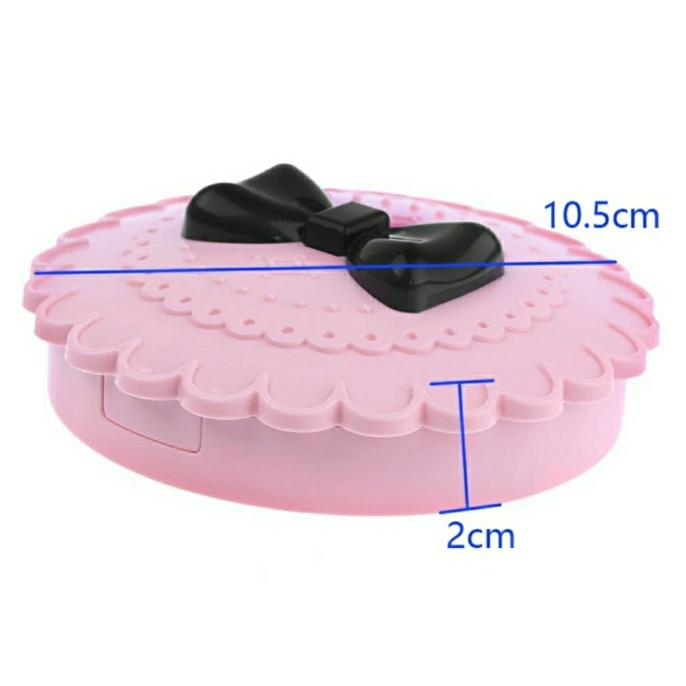 Pink and Black Eyelashes Case