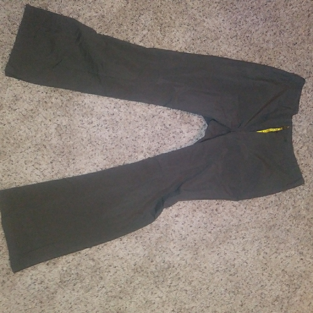 Gray work pants