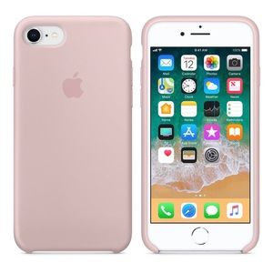 Pink Sand Apple Silicone iPhone 8/7 Case