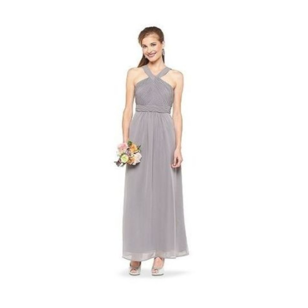 Bridesmaid Prom Tevolio Chiffon Halter Maxi 12