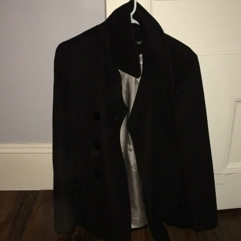 Black Calvin Klein Pea Coat