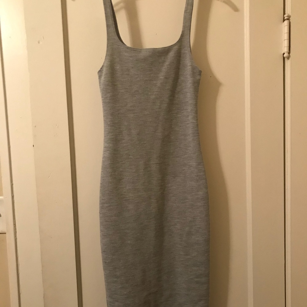 Gray Fitted Dress