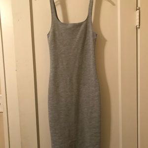Gray Fitted Dress