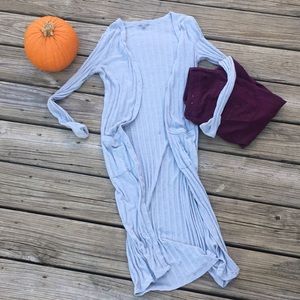 Charlotte Russe maxi slim cardigan