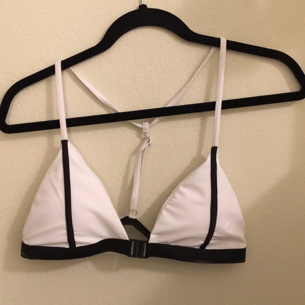 Swimsuit top.