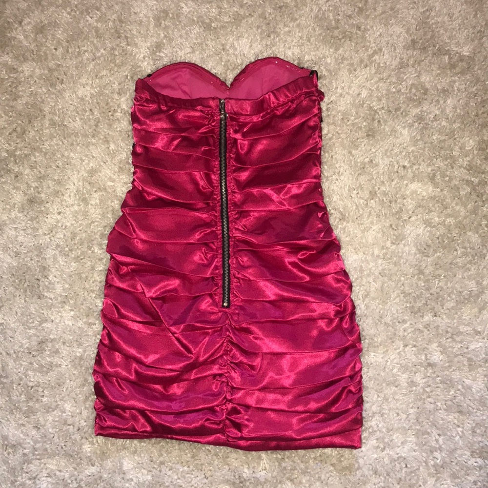 Pink Mini Cocktail Dress - Picture 2 of 3