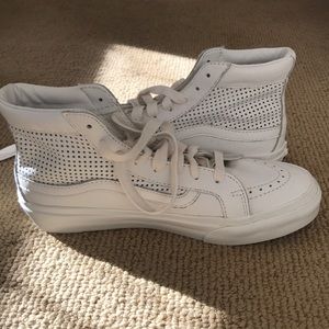 NEW Madewell x Vans White Leather Hi-Tops
