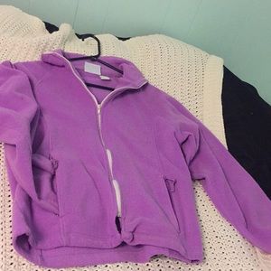 Purple zip up