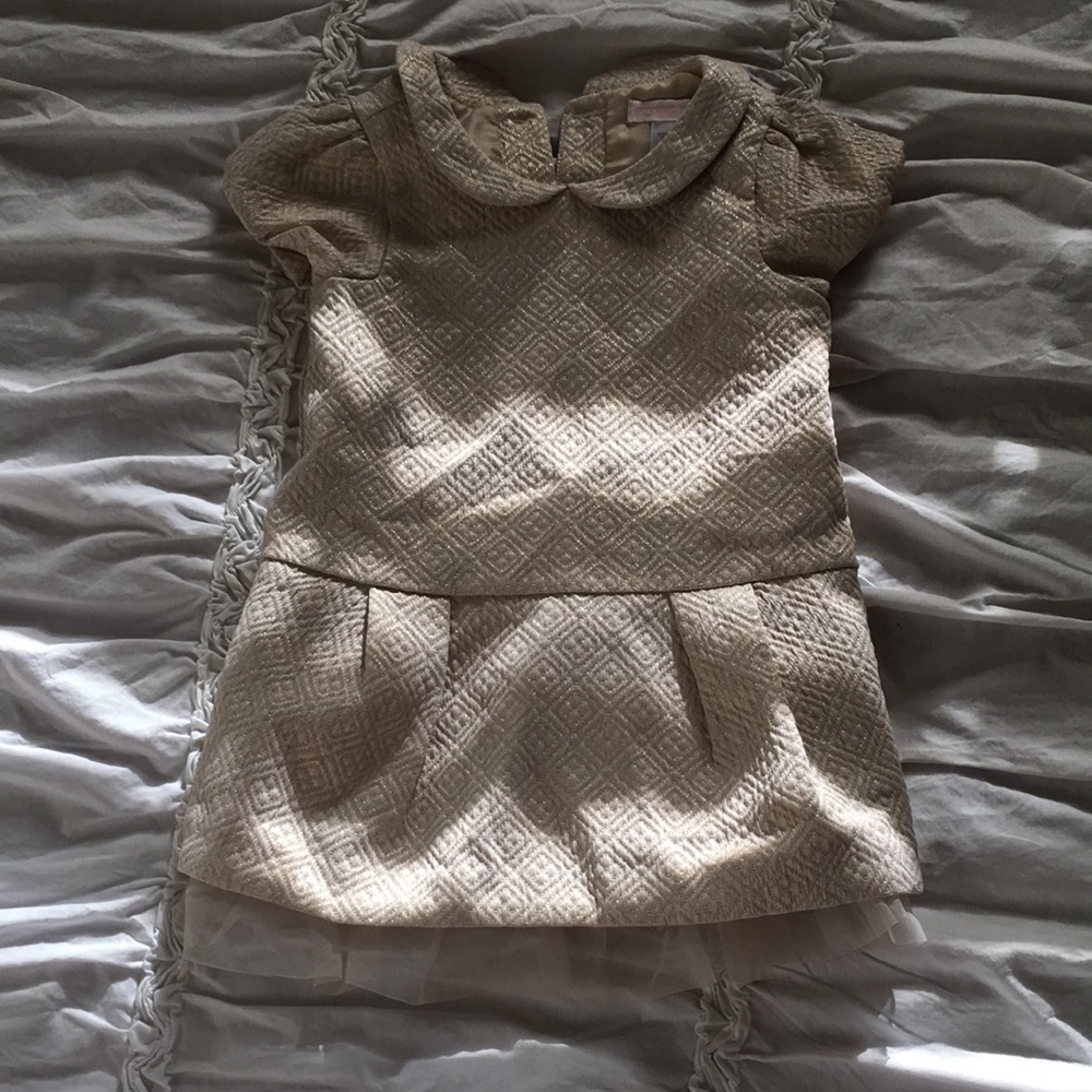 Janie and Jack gold dress