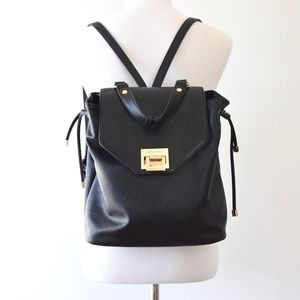 Dune London Black Gold  Snakeskin Backpack