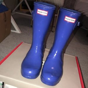 SOLD Bright Cobalt Short Hunter Boots