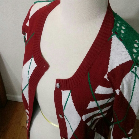 copper key open front sweater1 - Picture 2 of 4