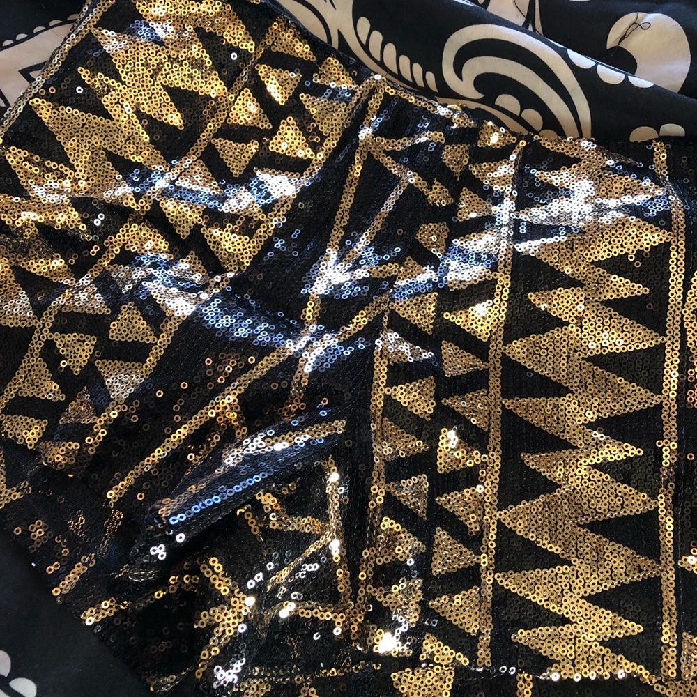 Sequined shorts