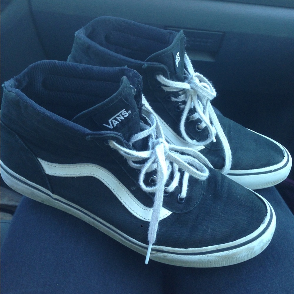 Black hightop Vans