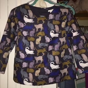 H&M cat blouse