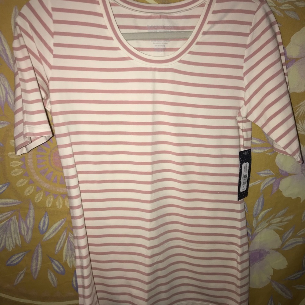 Purple and White striped layering shirt