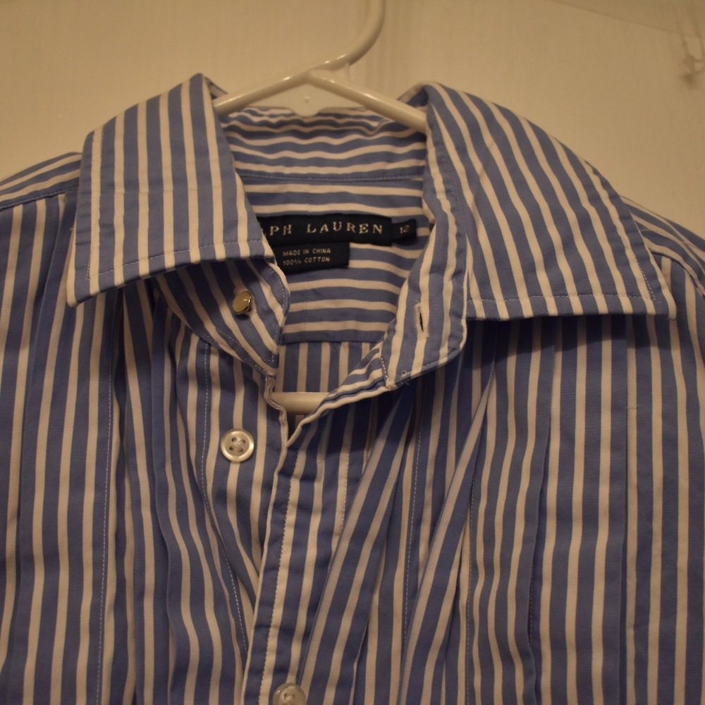 Blue and white stripe Polo Ralph Lauren 12
