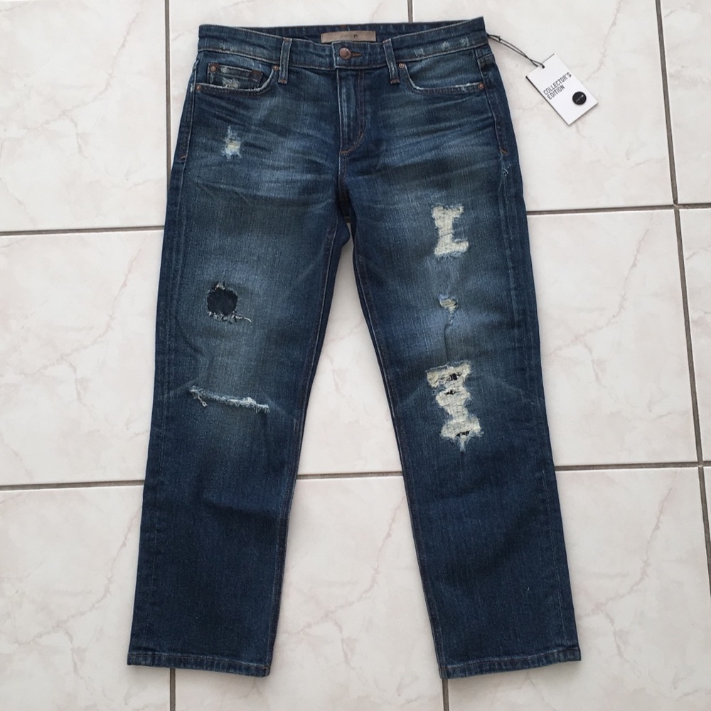 JOE’S JEANS DISTRESSED DENIM JEANS