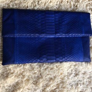 Authentic snakeskin royal Blue