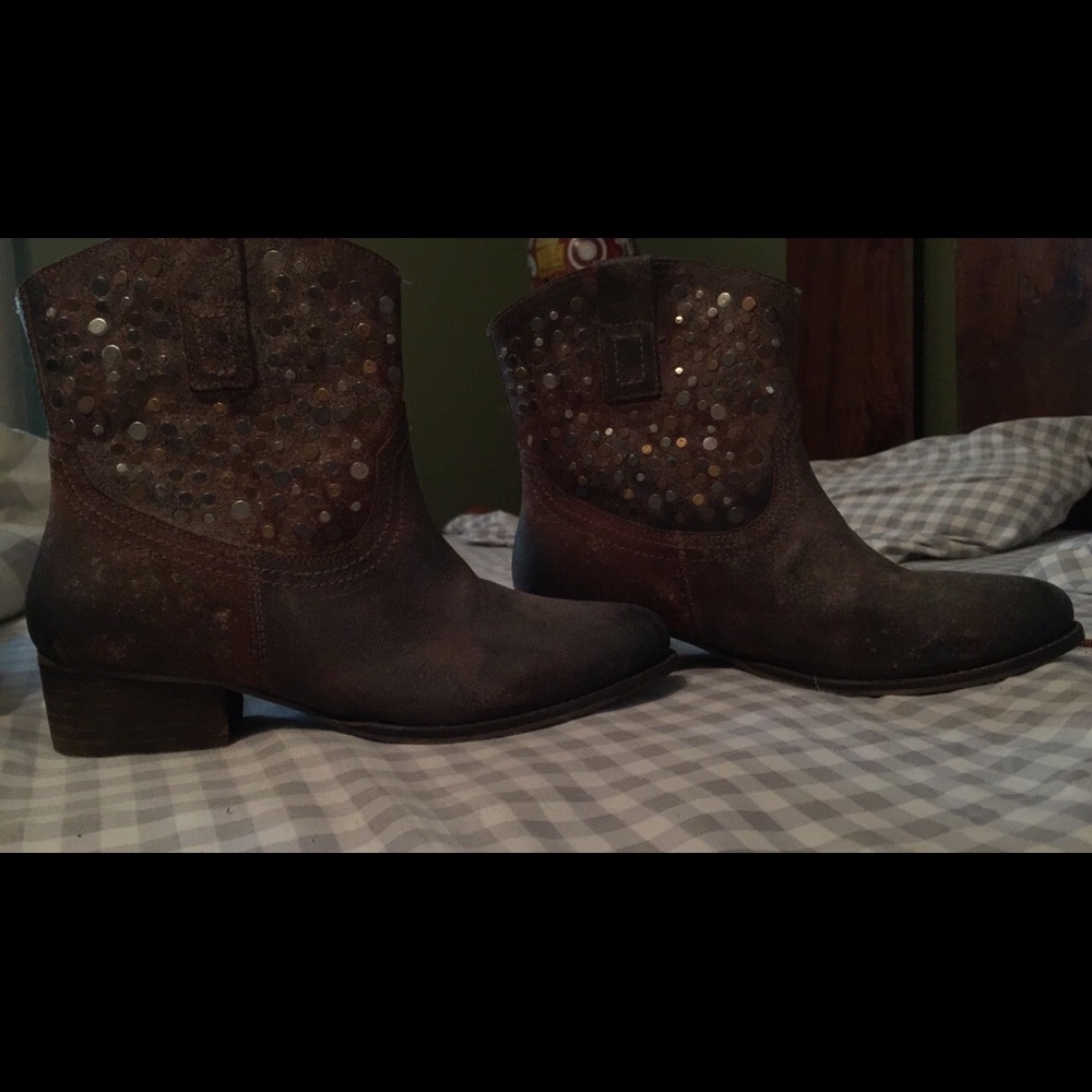 Studded booties