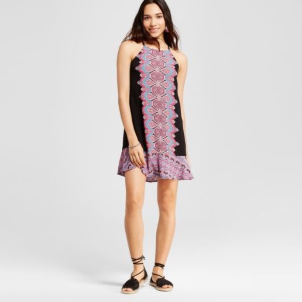 High neck Shift Dress Xhilaration Juniors Black