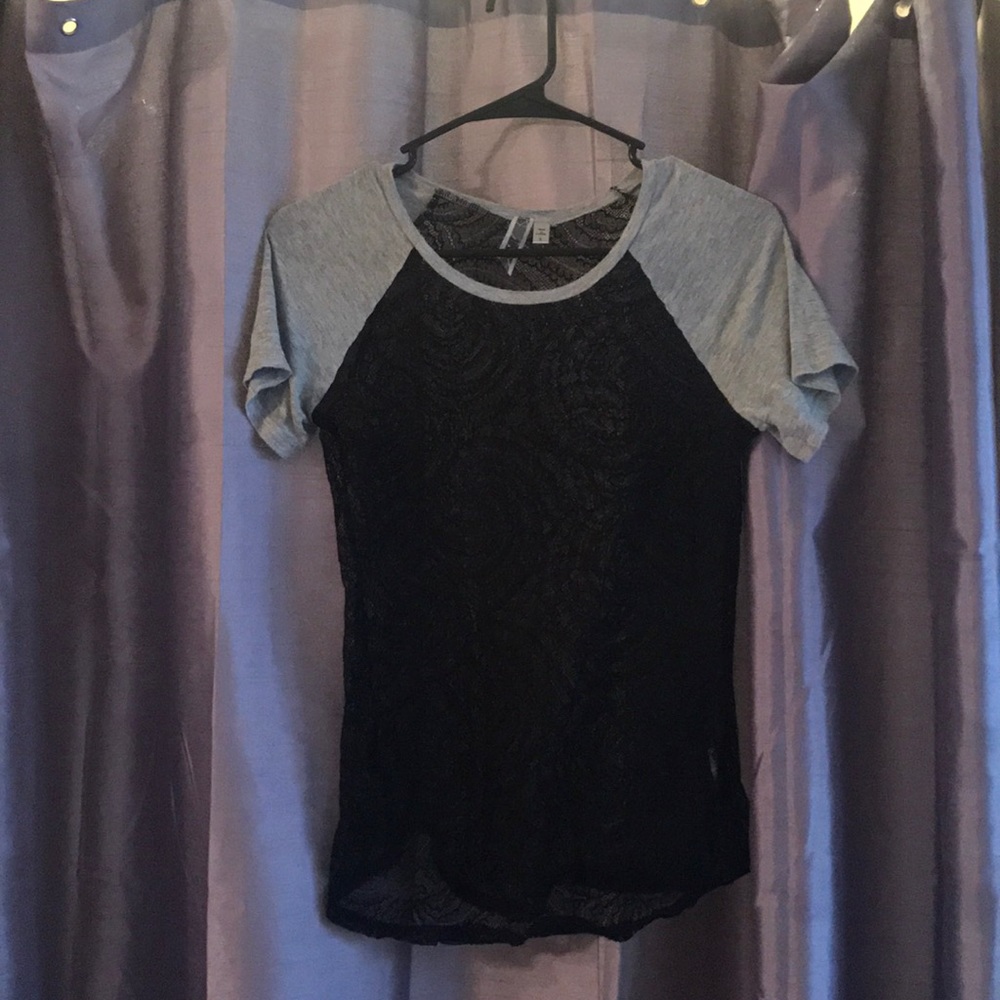 Black lace top