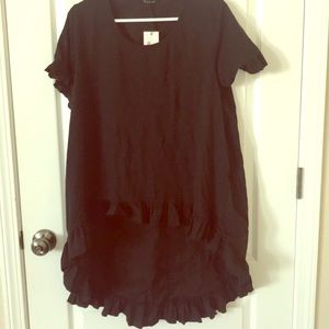 NWT black oversized jersey shirt