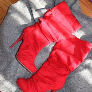 Elegant Sexy Fun Red Boots