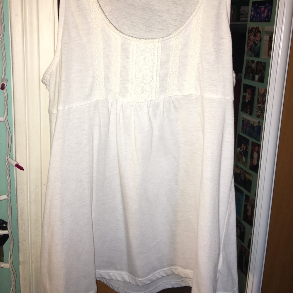 White tank top.