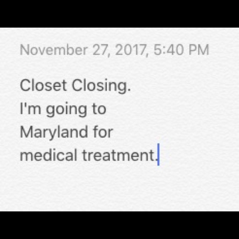 Closet closing.