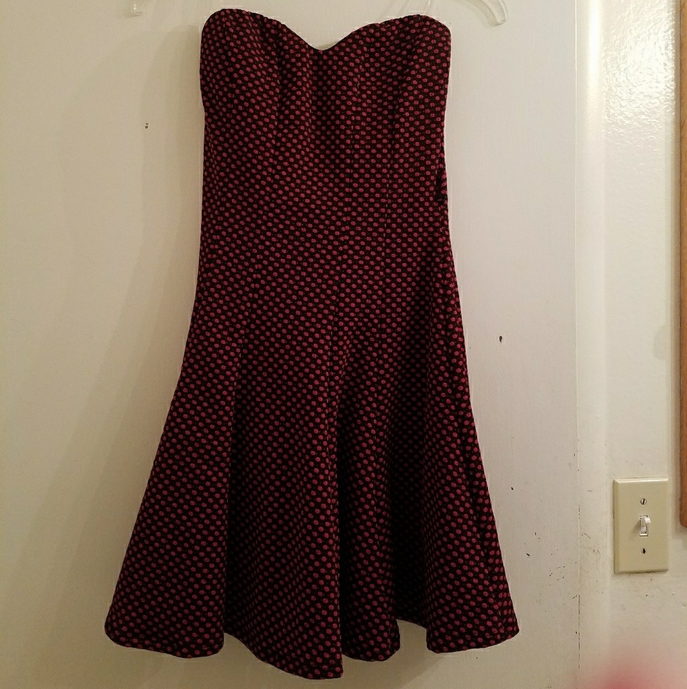 Strapless Fit and Flare Dress
