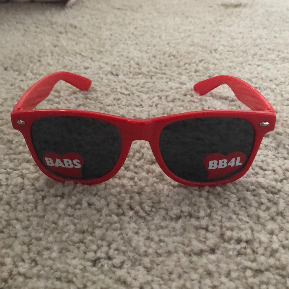 Cheer Athletics panthers heart sunglasses